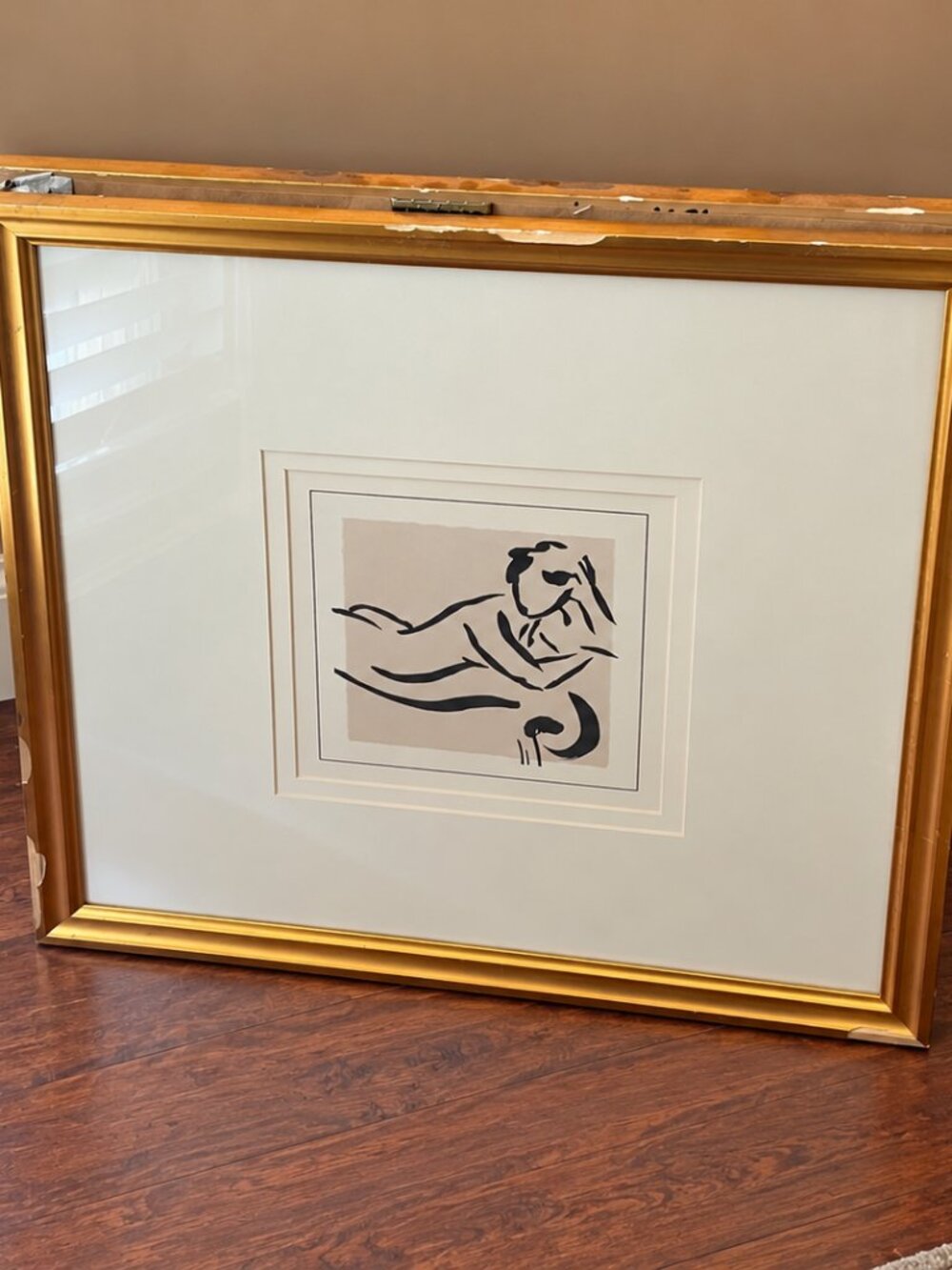 "Figure Study III" by Cheryl Roberts framed art